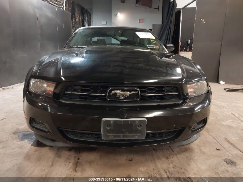 2012 Ford Mustang V6 Premium VIN: 1ZVBP8EM1C5280014 Lot: 39595015