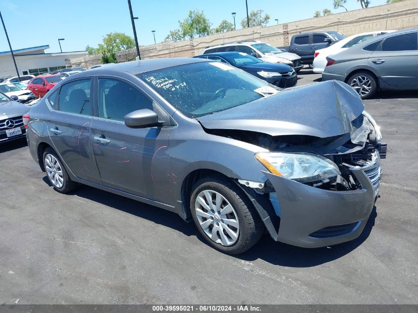 2015 Nissan Sentra S VIN: 3N1AB7AP2FY285403 Lot: 39595021