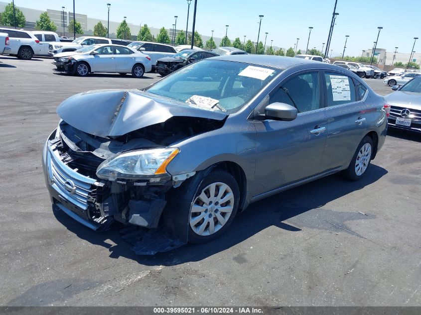 2015 Nissan Sentra S VIN: 3N1AB7AP2FY285403 Lot: 39595021