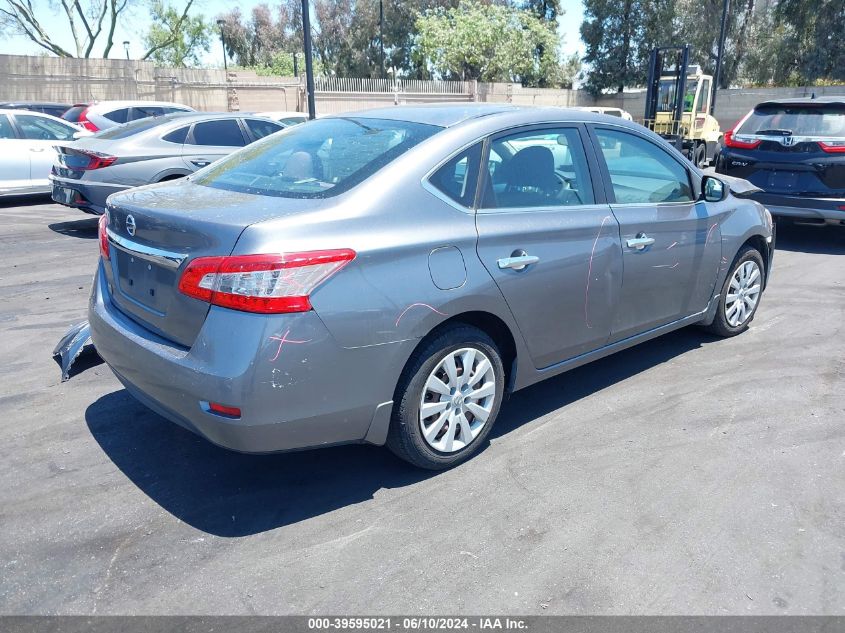 2015 Nissan Sentra S VIN: 3N1AB7AP2FY285403 Lot: 39595021