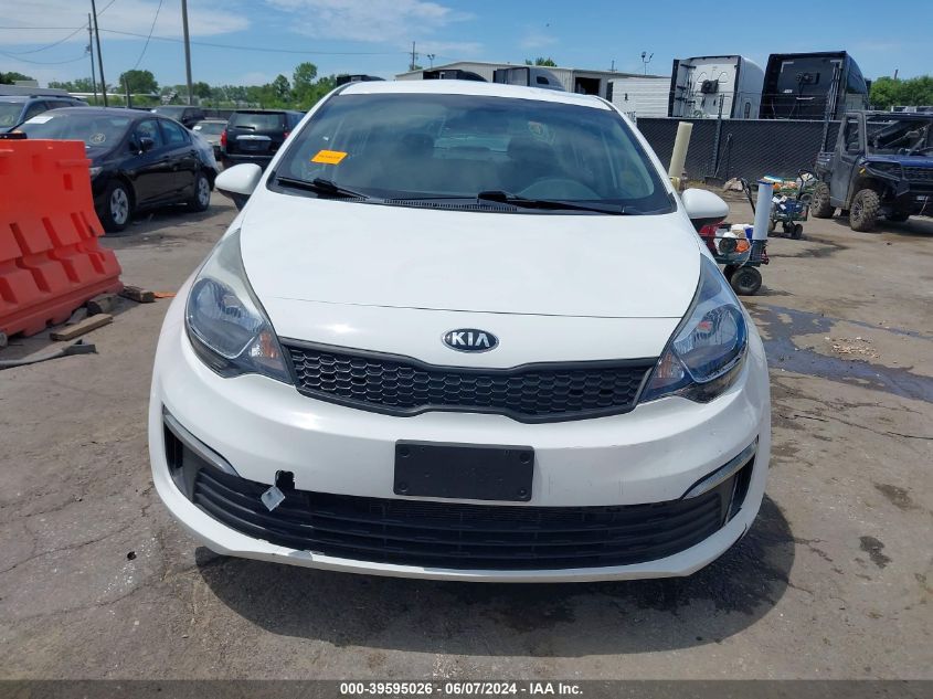 2017 Kia Rio Lx VIN: KNADM4A36H6104780 Lot: 39595026