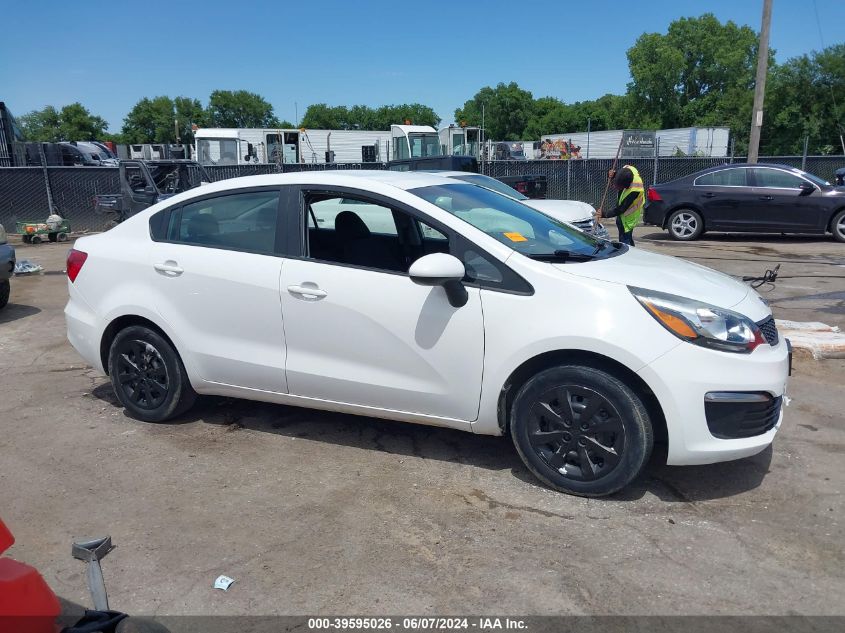 2017 Kia Rio Lx VIN: KNADM4A36H6104780 Lot: 39595026