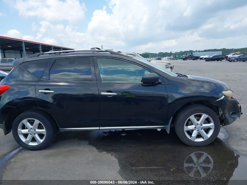 2009 Nissan Murano Sl VIN: JN8AZ18U59W002641 Lot: 39595043