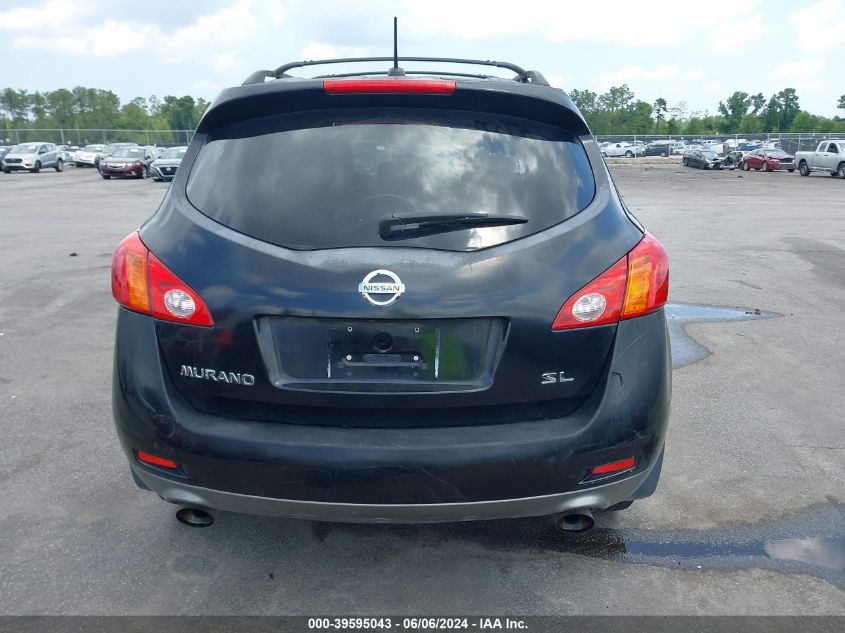 2009 Nissan Murano Sl VIN: JN8AZ18U59W002641 Lot: 39595043