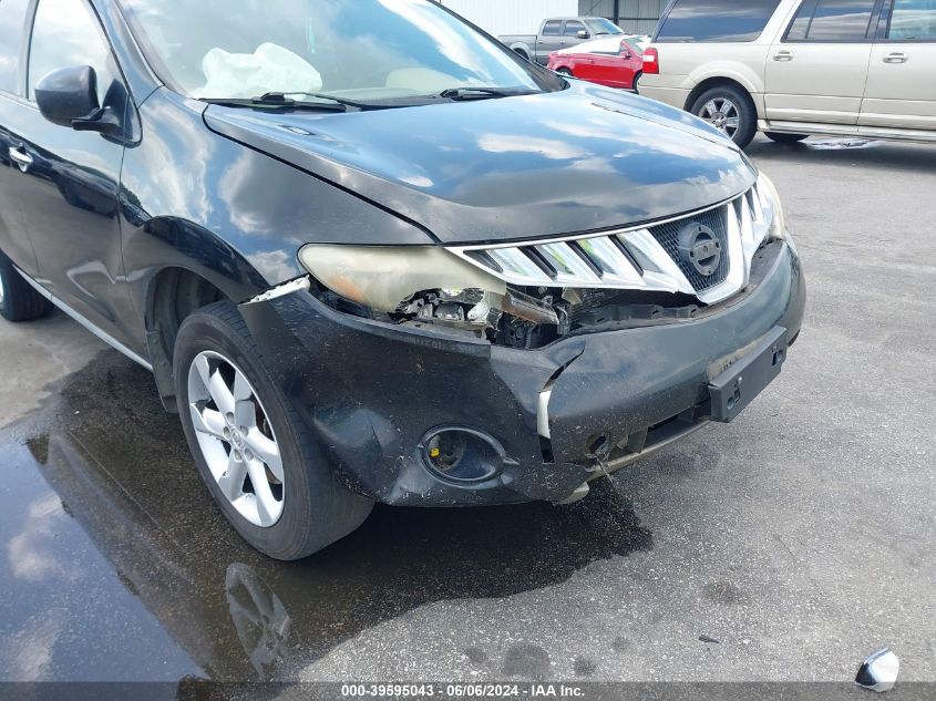 2009 Nissan Murano Sl VIN: JN8AZ18U59W002641 Lot: 39595043
