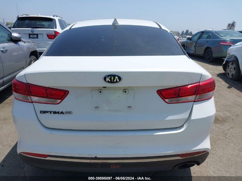 2016 Kia Optima Lx VIN: 5XXGT4L36GG028316 Lot: 39595097