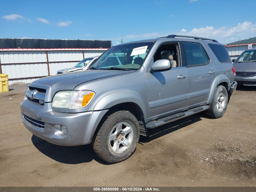 2005 Toyota Sequoia Sr5 V8 VIN: 5TDZT34A95S254491 Lot: 39595098