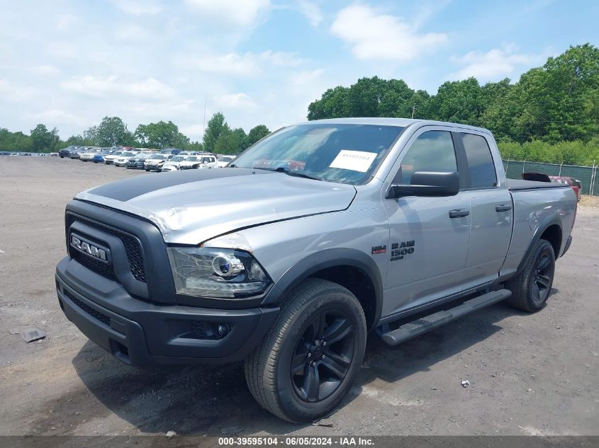 2021 Ram 1500 Classic Warlock Quad Cab 4X4 6'4 Box VIN: 1C6RR7GT9MS512699 Lot: 39595104