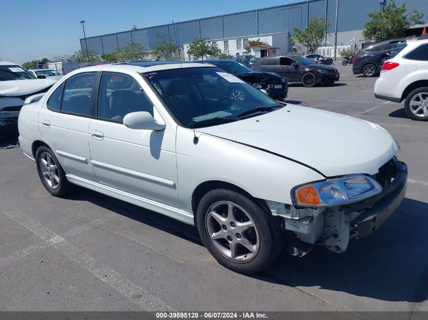 2000 Nissan Sentra Se VIN: 3N1BB51D2YL103987 Lot: 39595128