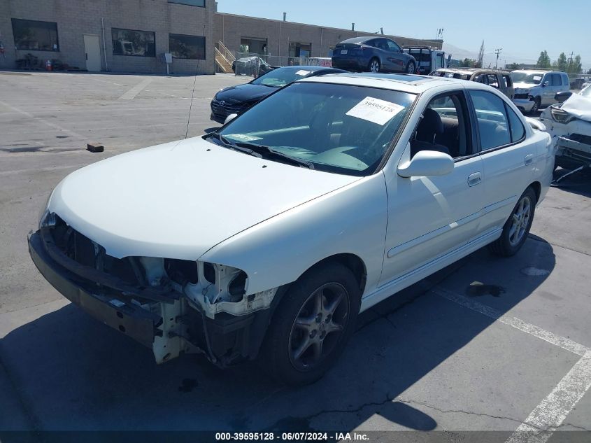 2000 Nissan Sentra Se VIN: 3N1BB51D2YL103987 Lot: 39595128