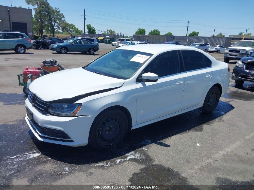 2017 Volkswagen Jetta 1.4T S VIN: 3VW2B7AJ4HM224252 Lot: 39595193