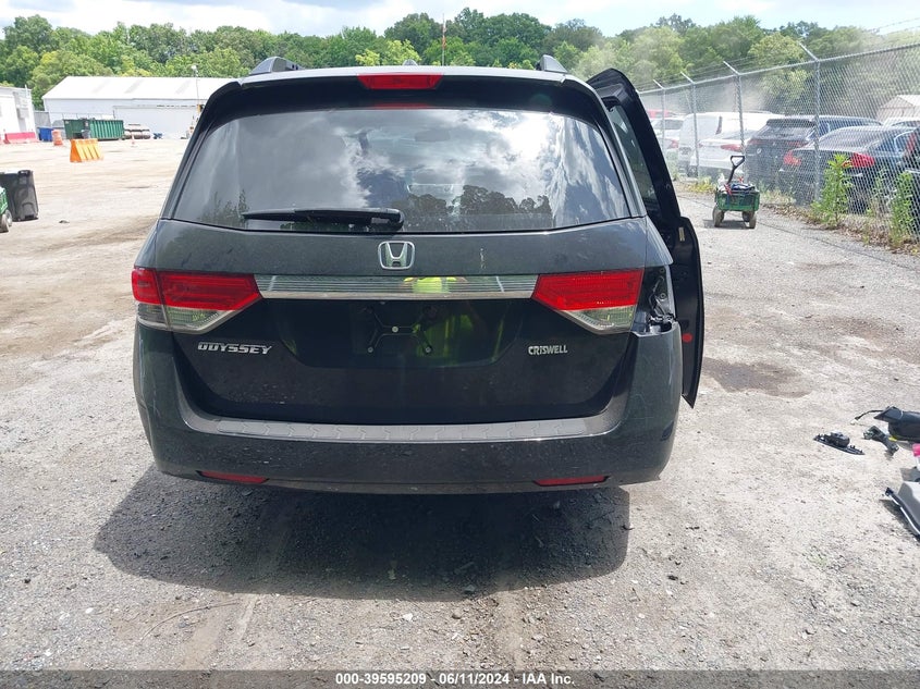 2015 Honda Odyssey Ex-L VIN: 5FNRL5H65FB016029 Lot: 39595209