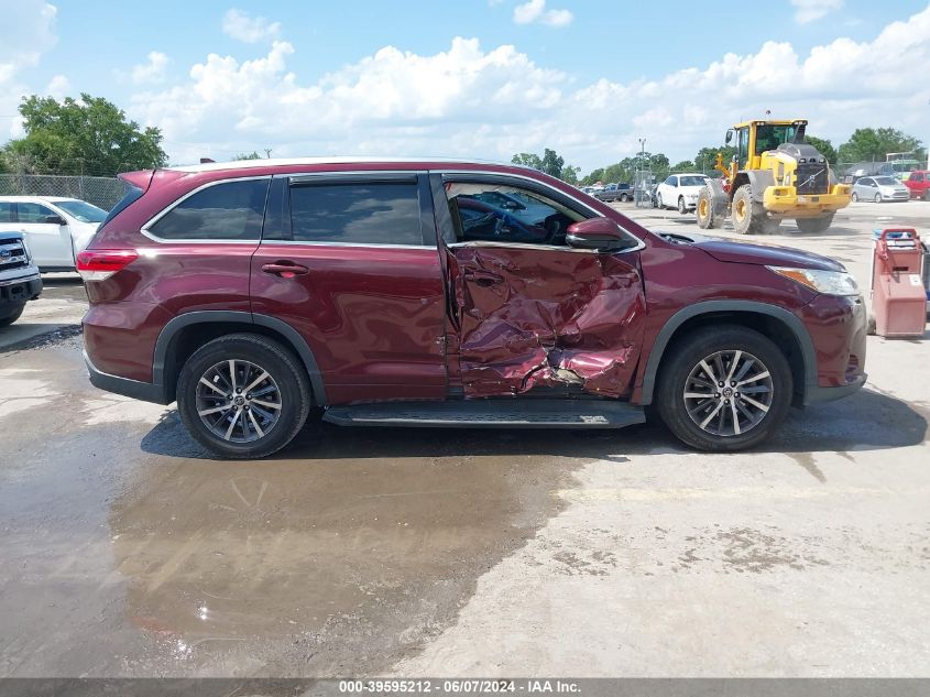 2017 Toyota Highlander Xle VIN: 5TDKZRFH4HS220380 Lot: 39595212