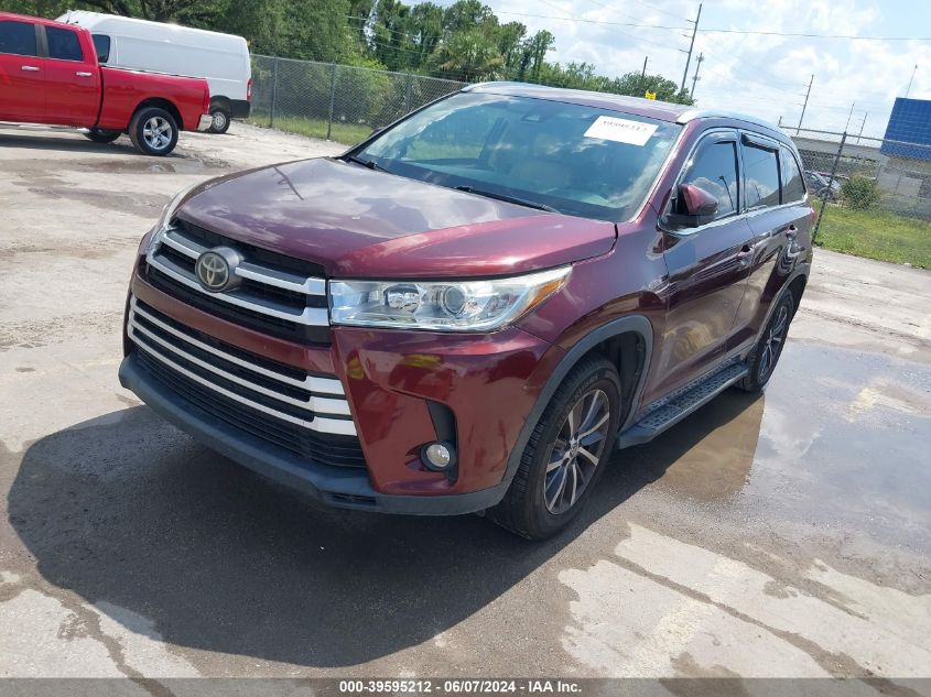 2017 Toyota Highlander Xle VIN: 5TDKZRFH4HS220380 Lot: 39595212