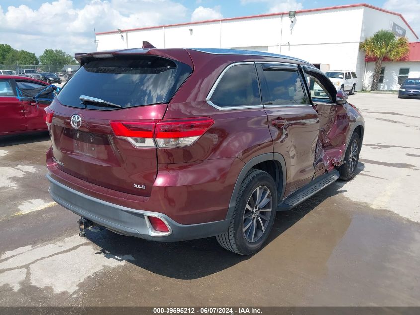 2017 Toyota Highlander Xle VIN: 5TDKZRFH4HS220380 Lot: 39595212