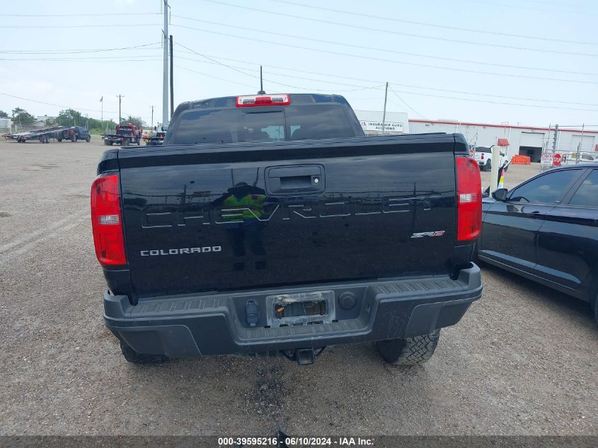 2021 Chevrolet Colorado 4Wd Short Box Zr2 VIN: 1GCGTEEN9M1122900 Lot: 39595216