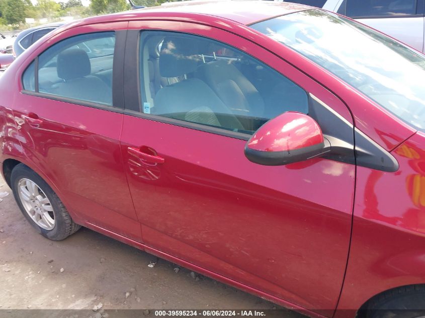 2012 Chevrolet Sonic 2Ls VIN: 1G1JA5SH1C4114726 Lot: 39595234