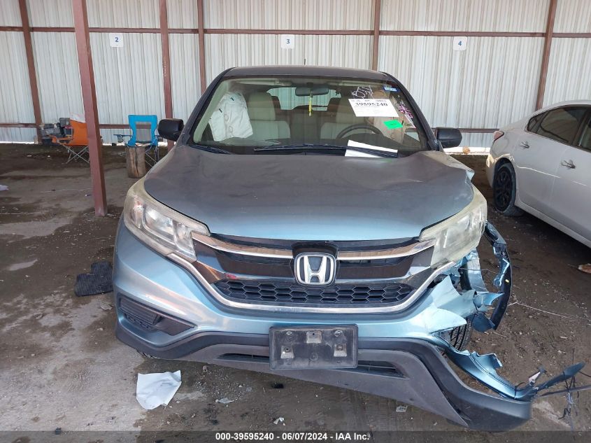 2015 Honda Cr-V Lx VIN: 2HKRM3H3XFH535229 Lot: 39595240