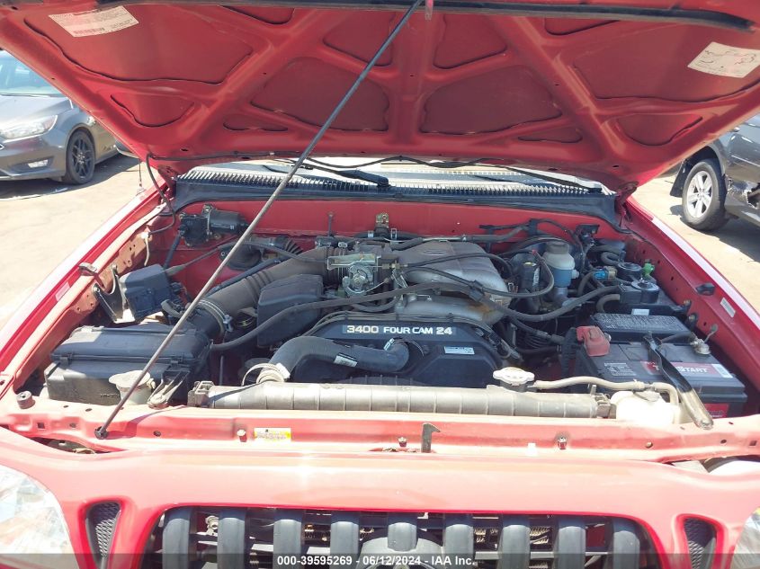 2001 Toyota Tacoma Prerunner V6 VIN: 5TESN92N11Z817258 Lot: 39595269