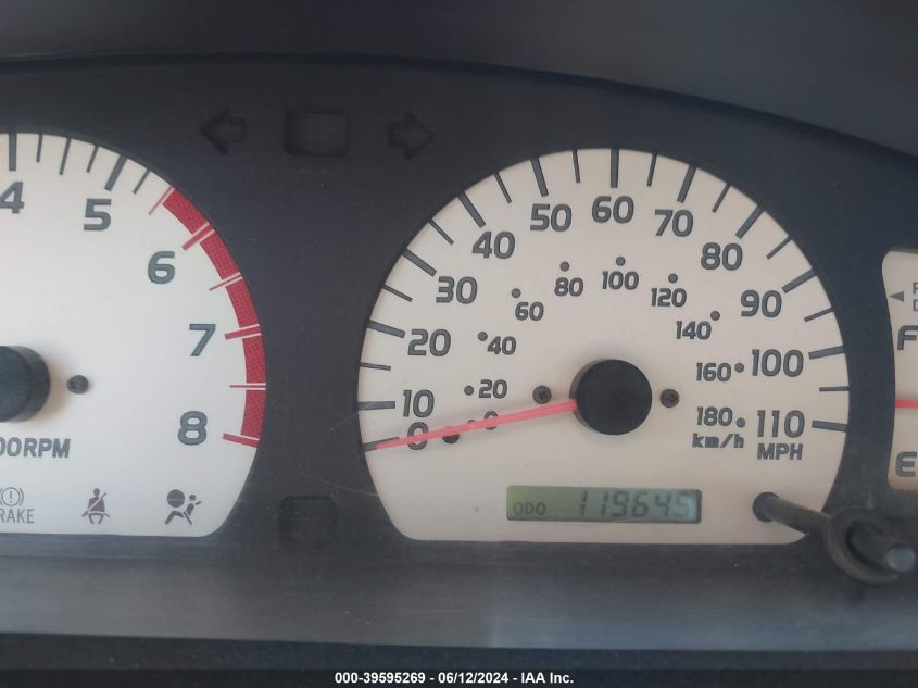 2001 Toyota Tacoma Prerunner V6 VIN: 5TESN92N11Z817258 Lot: 39595269