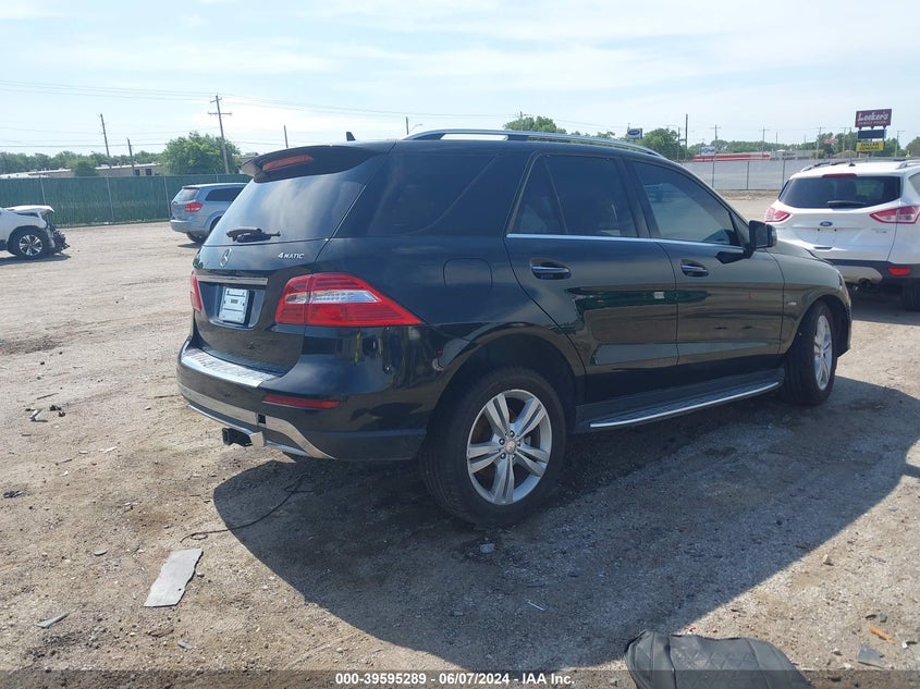 2012 Mercedes-Benz Ml 350 4Matic VIN: 4JGDA5HB3CA025308 Lot: 39595289