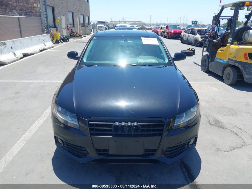 2012 Audi A4 2.0T Premium VIN: WAUAFAFL8CN008569 Lot: 39595303