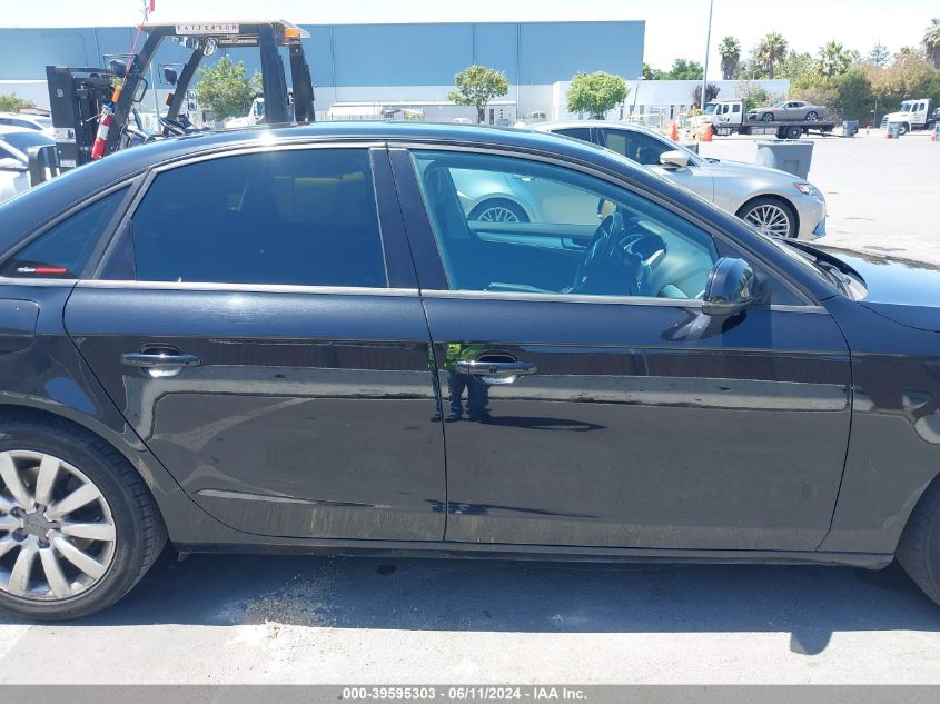 2012 Audi A4 2.0T Premium VIN: WAUAFAFL8CN008569 Lot: 39595303