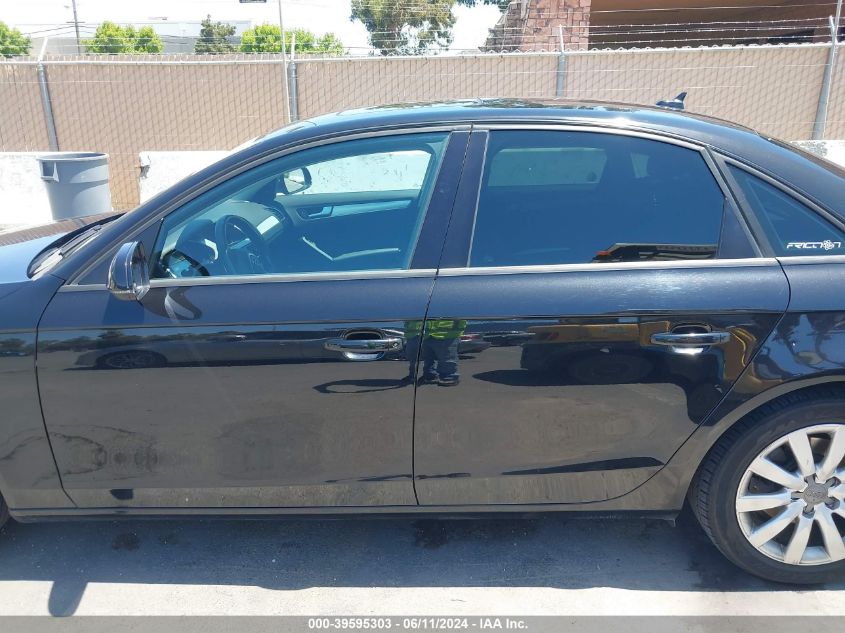 2012 Audi A4 2.0T Premium VIN: WAUAFAFL8CN008569 Lot: 39595303