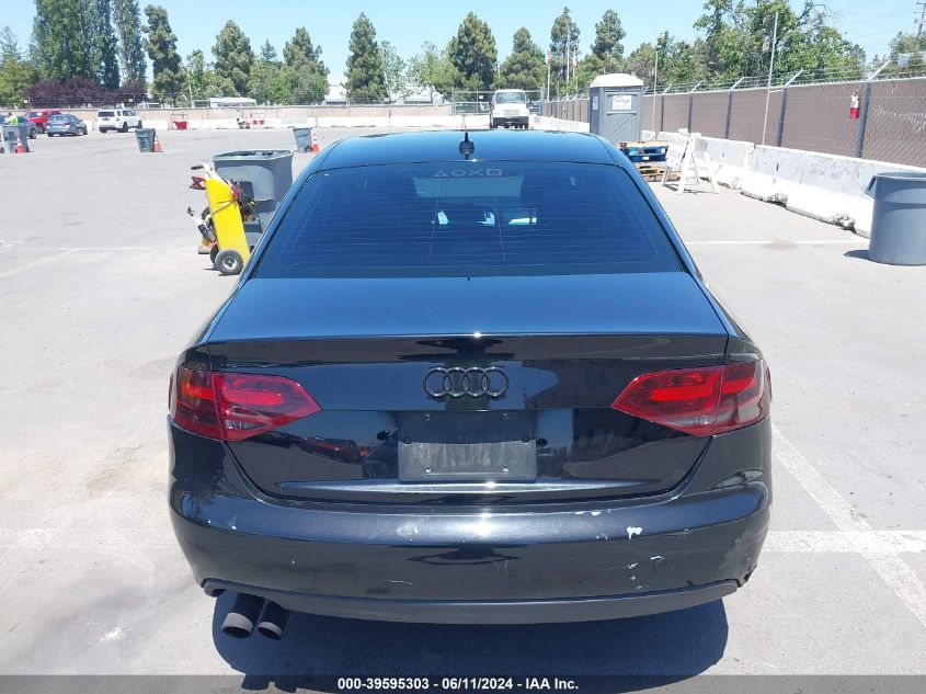 2012 Audi A4 2.0T Premium VIN: WAUAFAFL8CN008569 Lot: 39595303