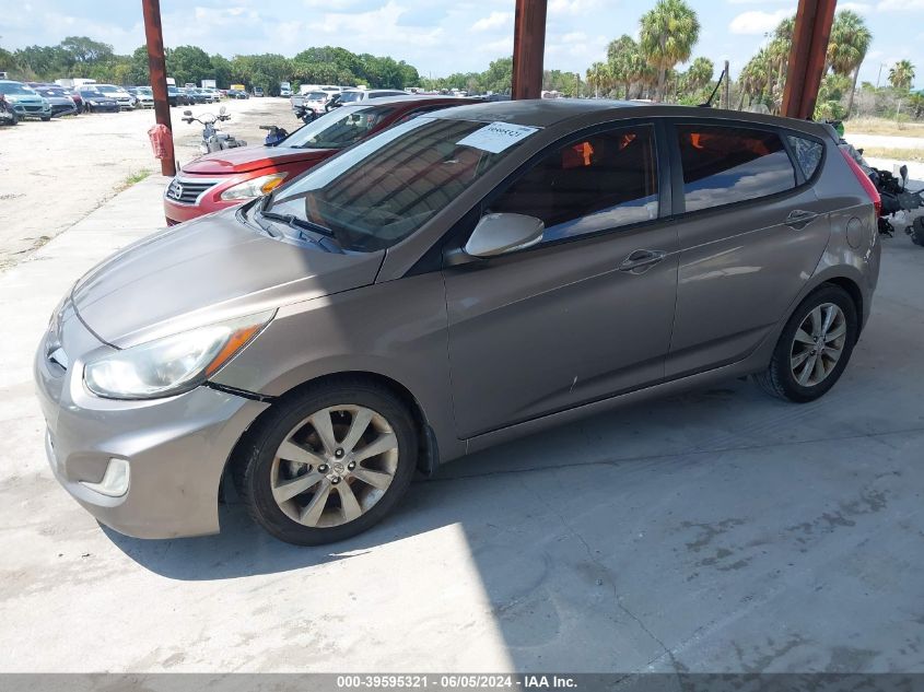 2013 Hyundai Accent Se VIN: KMHCU5AE5DU120167 Lot: 39595321