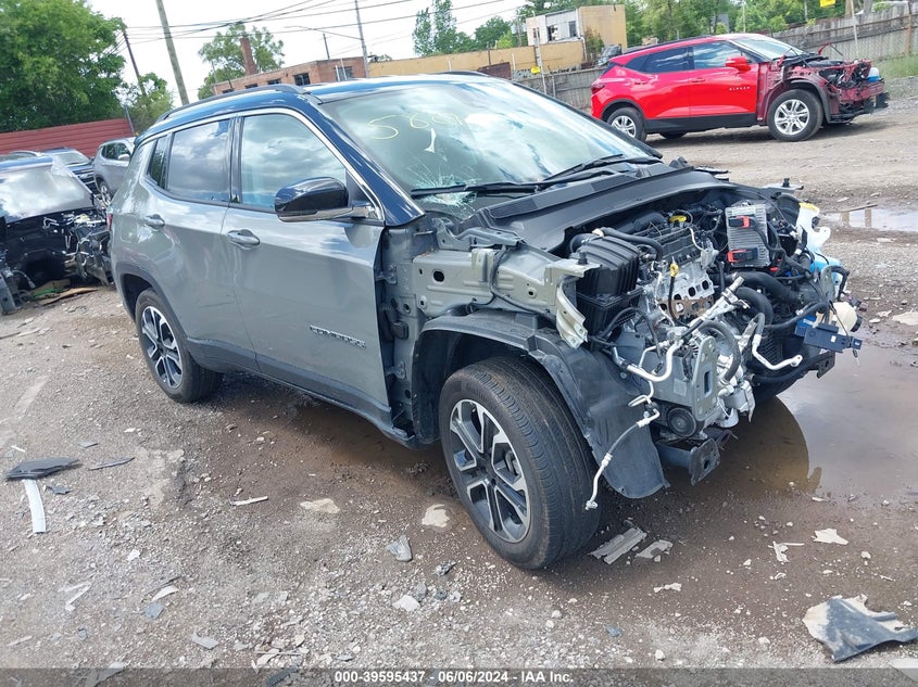 VIN 3C4NJDCB3NT105889 2022 JEEP COMPASS LIMITED