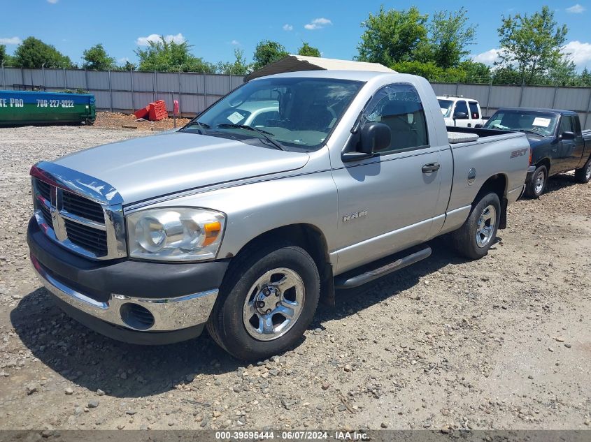 2008 Dodge Ram 1500 St/Sxt VIN: 1D7HA16N78J234821 Lot: 39595444