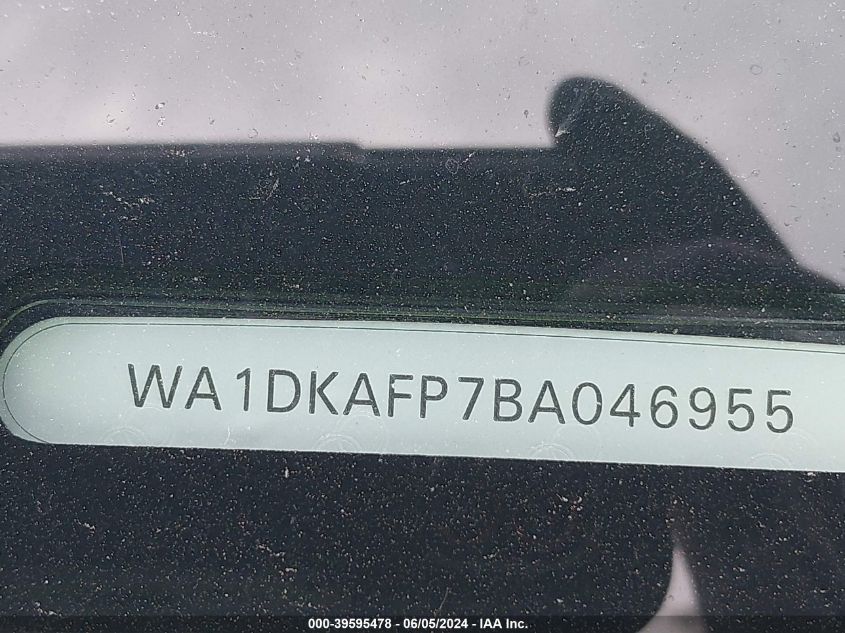 2011 Audi Q5 3.2 Premium Plus VIN: WA1DKAFP7BA046955 Lot: 39595478