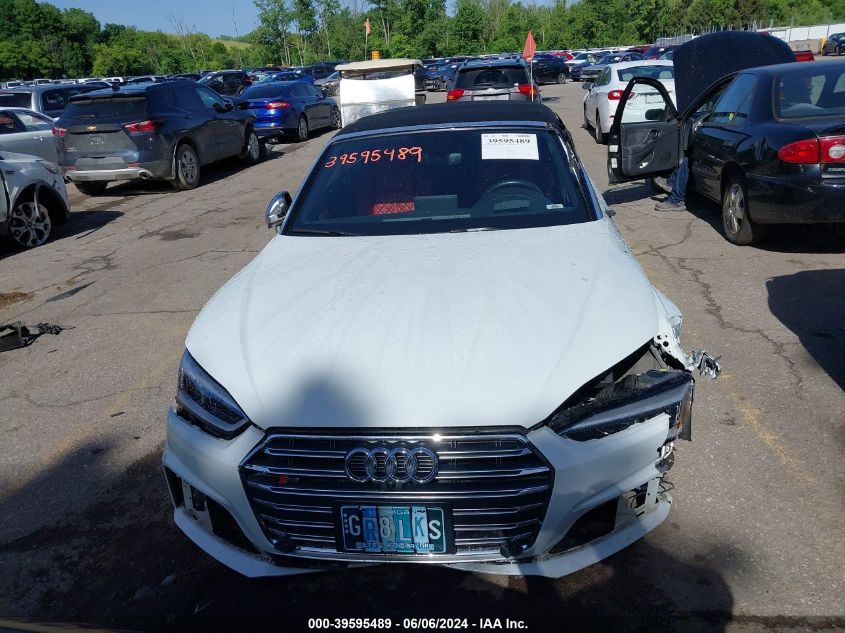 2018 Audi S5 3.0T Premium Plus VIN: WAU24GF56JN004046 Lot: 39595489