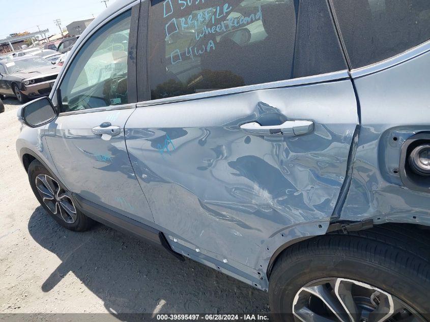 2022 Honda Cr-V 2Wd Ex-L VIN: 7FARW1H88NE020144 Lot: 39595497