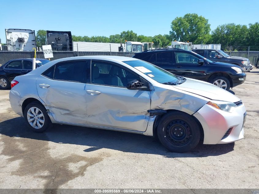 2016 Toyota Corolla Le VIN: 5YFBURHE0GP565432 Lot: 39595569