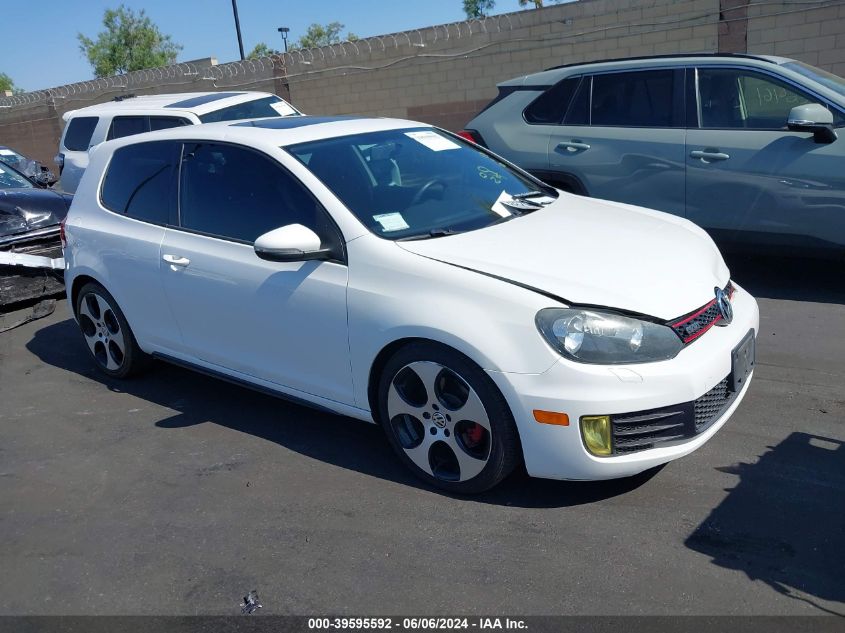 2012 Volkswagen Gti 2-Door VIN: WVWFD7AJ1CW233563 Lot: 39595592