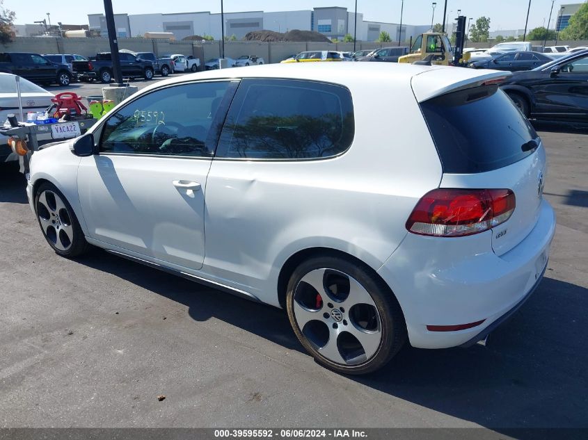 2012 Volkswagen Gti 2-Door VIN: WVWFD7AJ1CW233563 Lot: 39595592