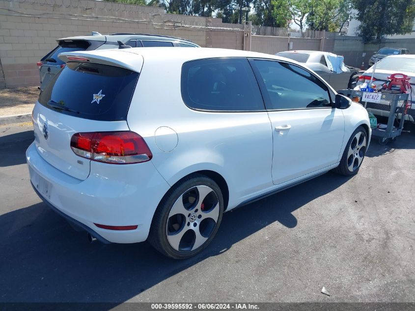 2012 Volkswagen Gti 2-Door VIN: WVWFD7AJ1CW233563 Lot: 39595592