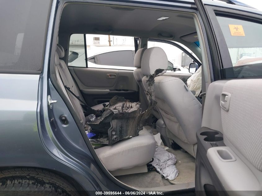 2007 Toyota Highlander V6 VIN: JTEGP21A570141245 Lot: 39595644