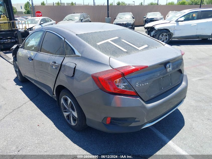 2019 Honda Civic Lx VIN: 19XFC2F61KE013018 Lot: 39595690