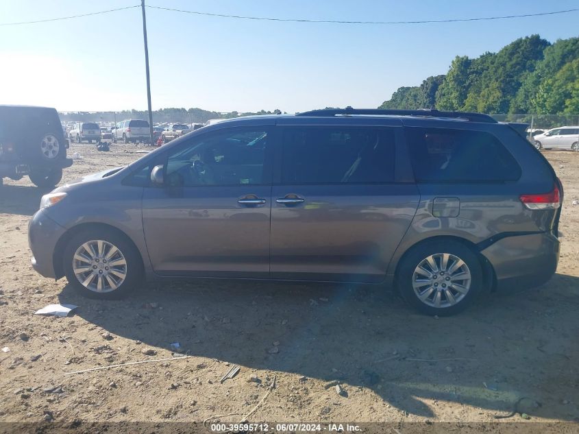 2011 Toyota Sienna Limited V6 VIN: 5TDYK3DC3BS160800 Lot: 39595712