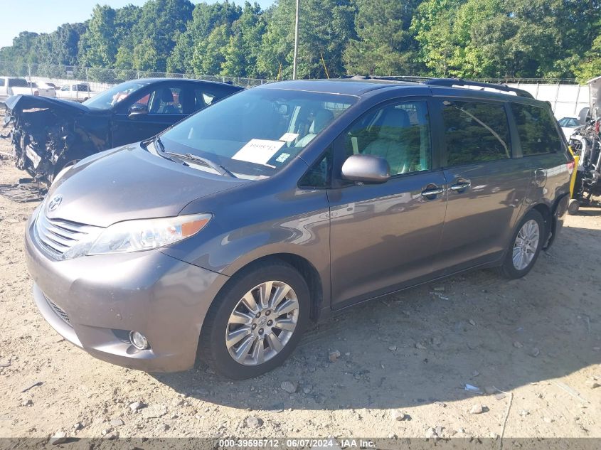 2011 Toyota Sienna Limited V6 VIN: 5TDYK3DC3BS160800 Lot: 39595712