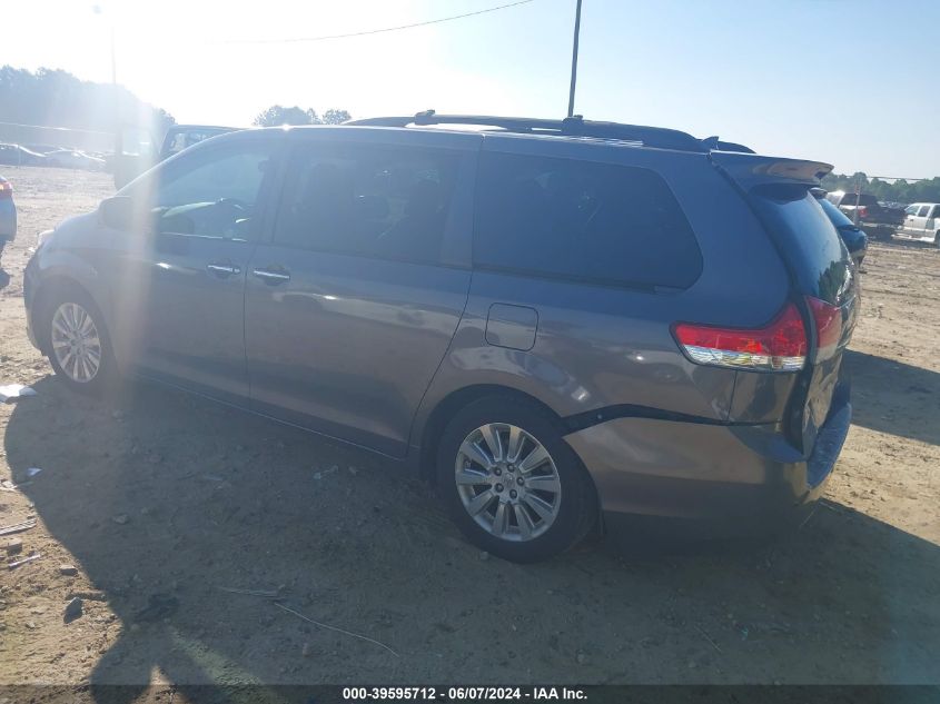 2011 Toyota Sienna Limited V6 VIN: 5TDYK3DC3BS160800 Lot: 39595712