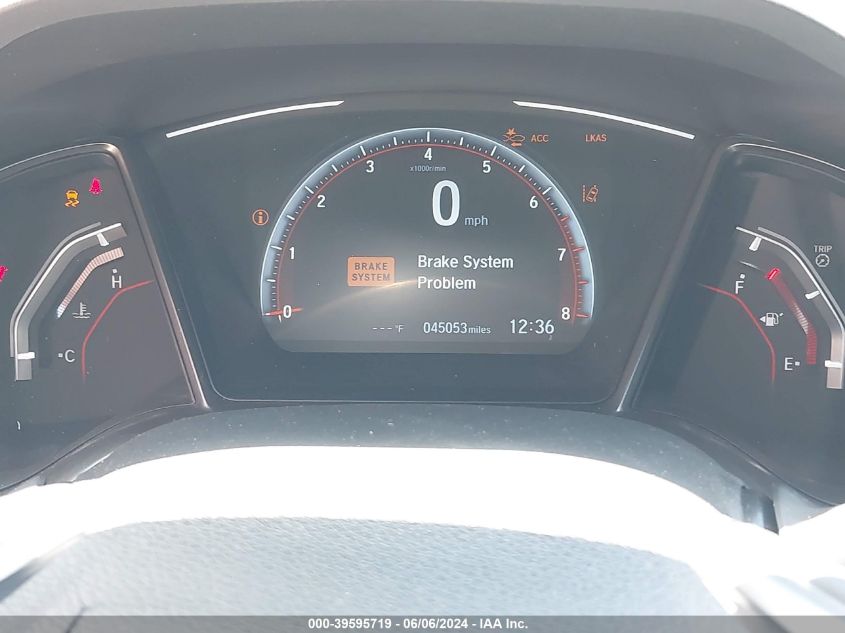 2019 Honda Civic Sport Touring VIN: SHHFK7H9XKU223150 Lot: 39595719