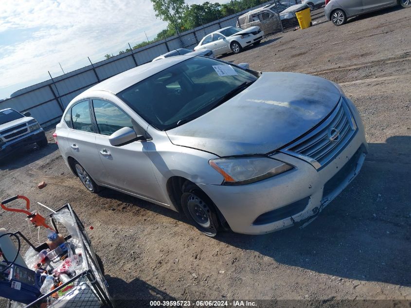 2013 Nissan Sentra Sv VIN: 3N1AB7AP5DL735183 Lot: 39595723