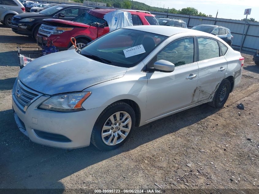 2013 Nissan Sentra Sv VIN: 3N1AB7AP5DL735183 Lot: 39595723