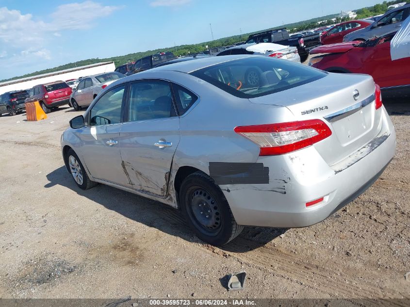 2013 Nissan Sentra Sv VIN: 3N1AB7AP5DL735183 Lot: 39595723