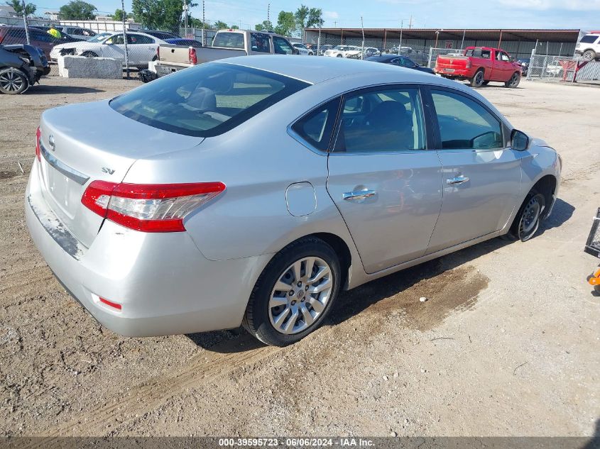 2013 Nissan Sentra Sv VIN: 3N1AB7AP5DL735183 Lot: 39595723