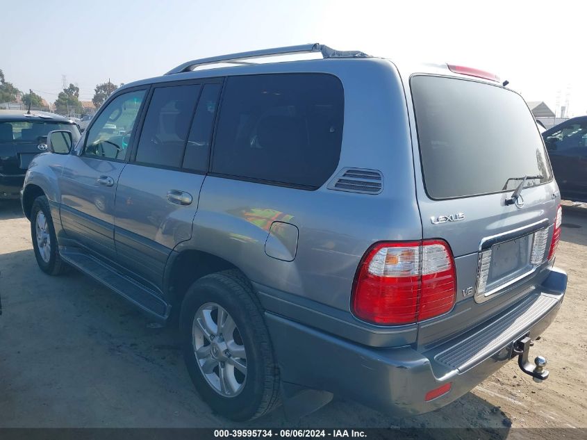 2005 Lexus Lx 470 VIN: JTJHT00W154001363 Lot: 39595734